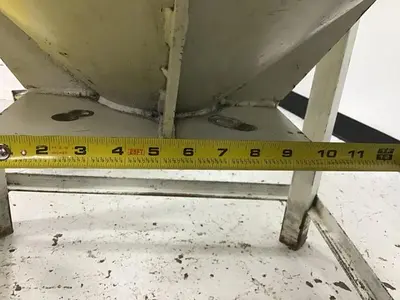 USED METAL FABRICATOR HOPPER
