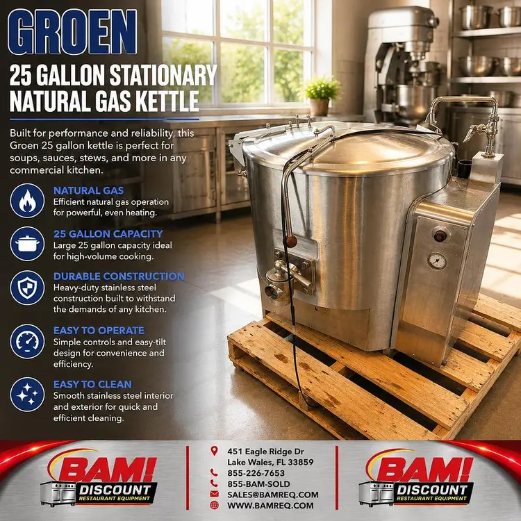 Used GROEN 9268 Steam Cooking Equipment Florida US | BAM Discount Restaurant Equipment #1373172
