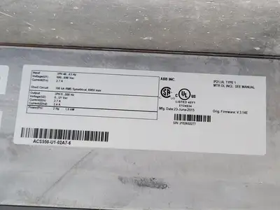 Used ABB ACS550-U1-02A7-6 Switchgears British Columbia CA | Lenmark #835815