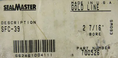 NEW SEAL MASTER SFC-39 PILOTED FLANGE BLOCK SFC39