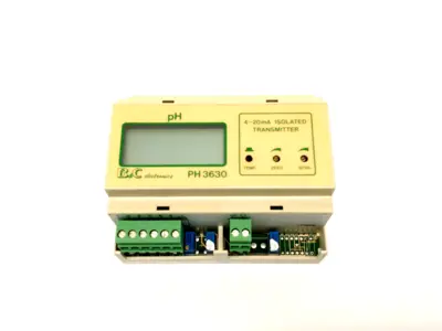 PH 3630, PH3630, 2778910 | B&C Electronics PH3630 2-Wire DIN Rail pH Transmitter 2778910 - Used