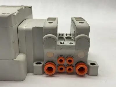 VV5QC11-02N3TD0-S | SMC  Terminal Base Mount Plug In Manifold - Used