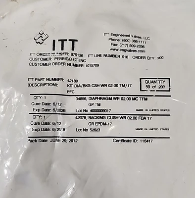 NEW ITT 42180
