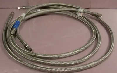 QTY. 3. HOSE MASTERS STAINLESS STEEL BRAIDED METAL...