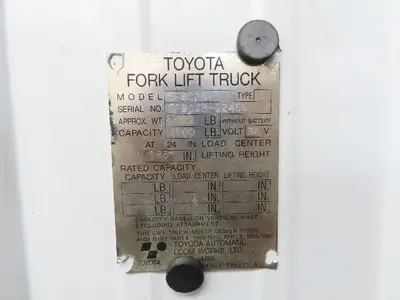 Meidensha 14310-23300-71 Toyota Forklift Drive Motor 36/48V 9.7/12.5kW
