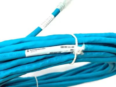 USED LUMBERG AUTOMATION DOUBLE ENDED IND. ETHERNET CORDSET 0985 806 500/10M
