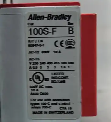 Allen-Bradley 100S-C43DJ14C Ser A (Complete Device). Safety Contactor. 4E-18