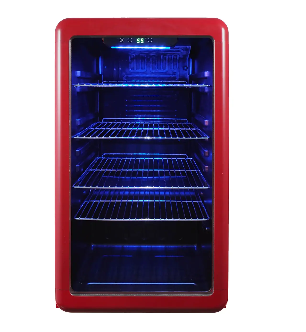 Magic Chef 3.4 CU. FT. RETRO BEVERAGE COOLER IN RED