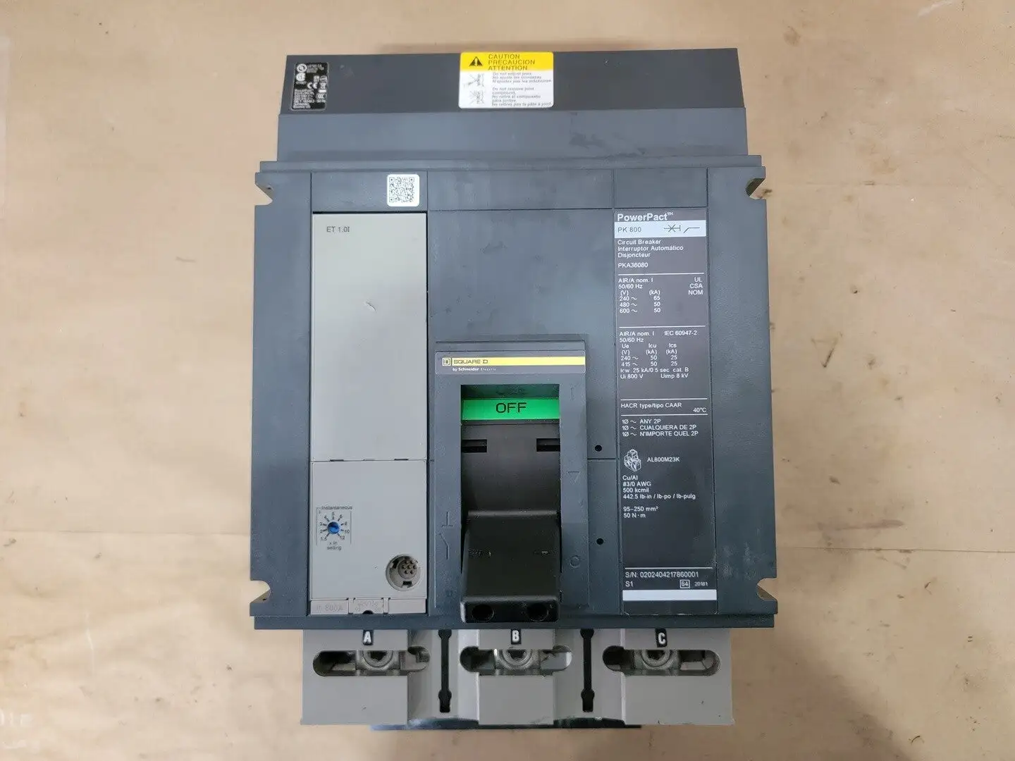 USED SQUARE D PKA36080