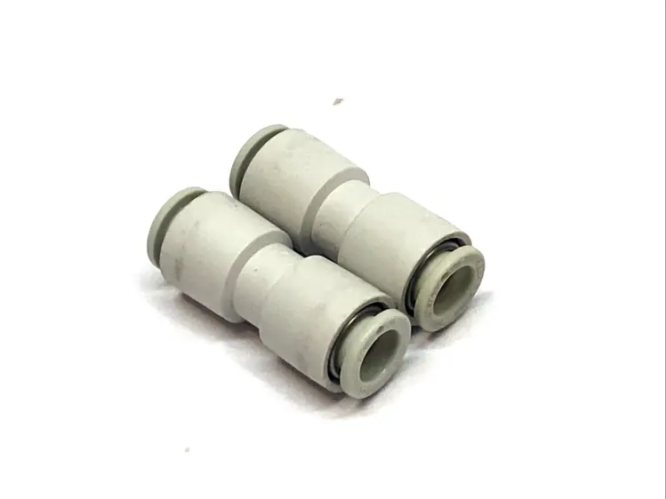 Used SMC STRAIGHT UNION 8MM TUBE - ONE-TOUCH PNEUMATIC FITTING LOT OF 2 Hoses | Maverick Industrial Sales #1101067