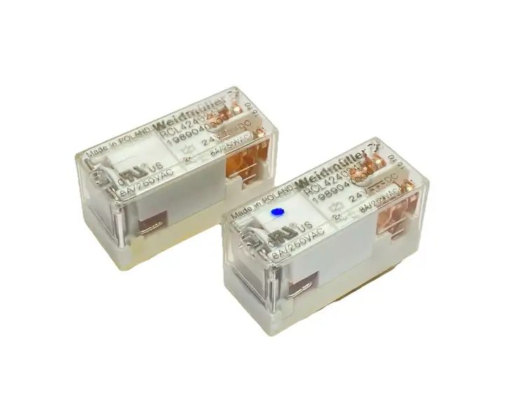 Used WEIDMÜLLER PLUG-IN RELAY 8A 24VDC 1989040000 LOT OF 2 Relays & Switches Michigan US | Maverick Industrial Sales #1091628
