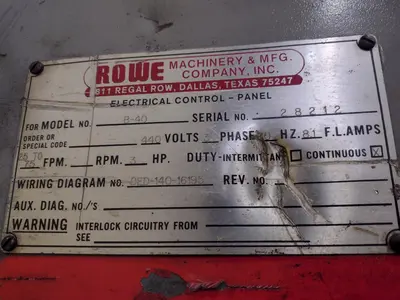 USED ROWE B-40