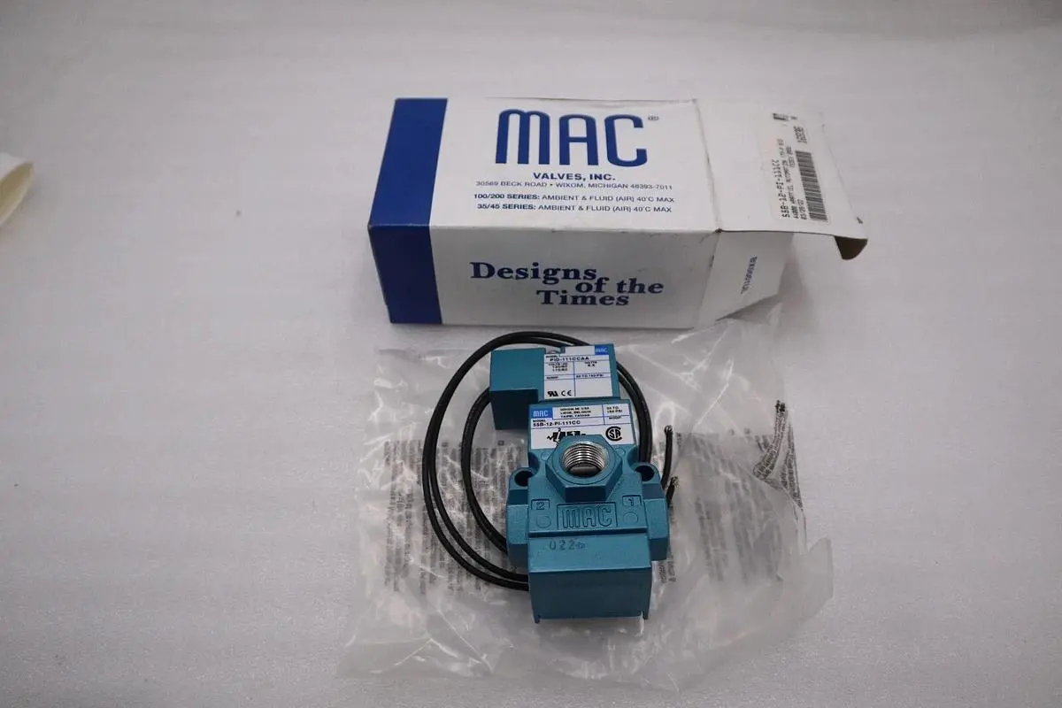 NEW MAC 55B-12-PI-111CC 110/120V 30-150PSI NSMP STOCK H702A