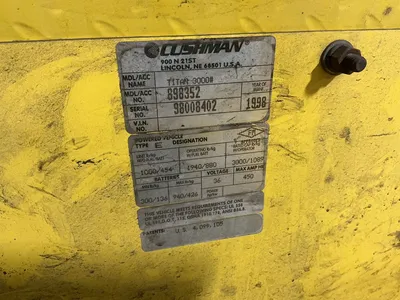Used 1998 CUSHMAN TITAN000#/89352 Material Handling (misc) Ohio US | HGR 24 #1185678