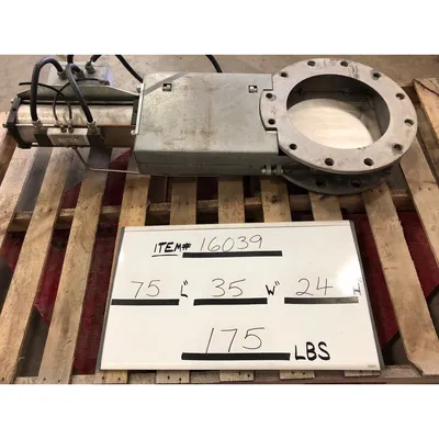 Used 14" Juadt Dosiertechnik Stainless steel Slide Knife Gate Valve
