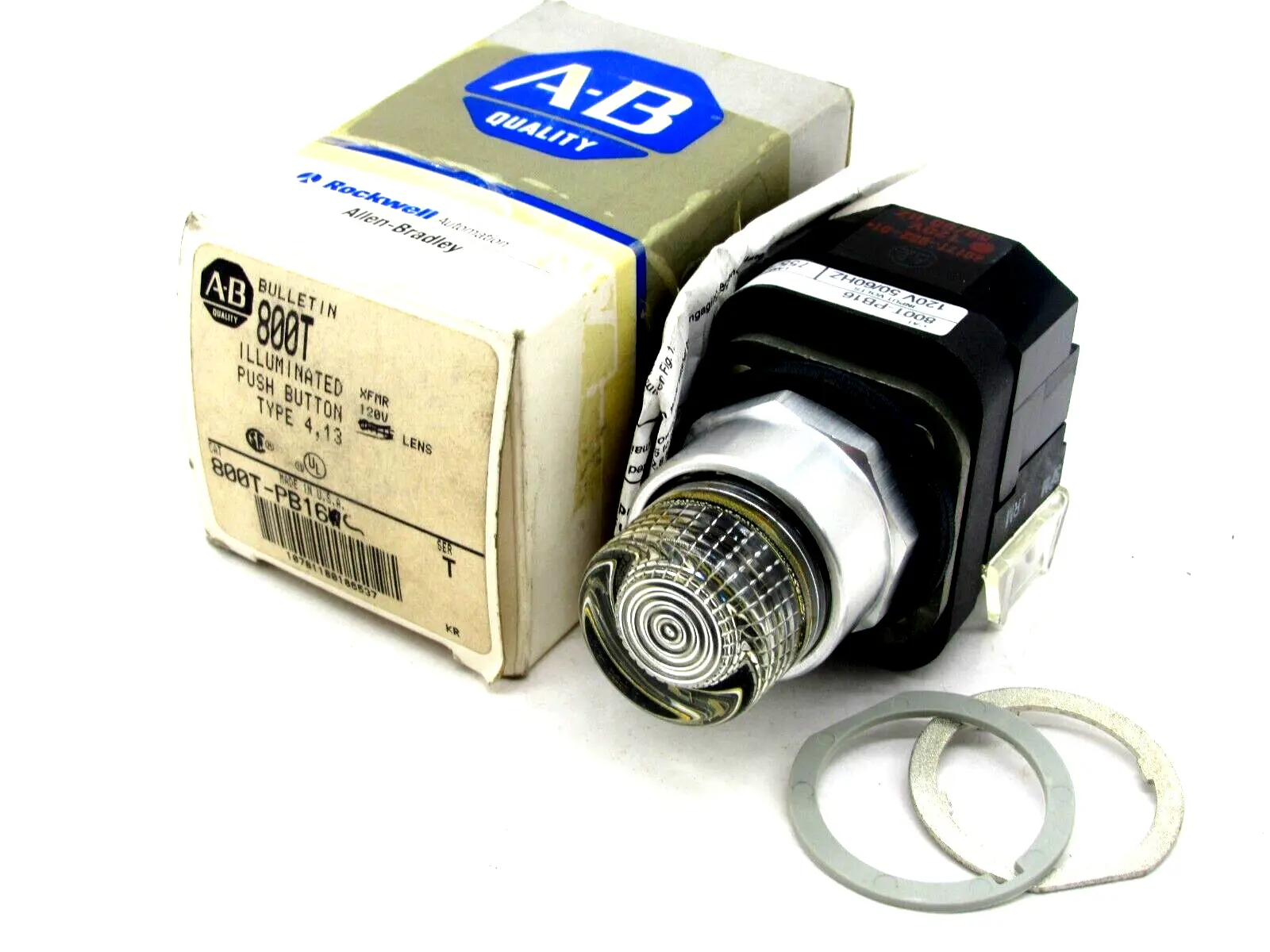 NEW ALLEN BRADLEY 800T-PB16 PUSHBUTTON SERIES T 800TPB16