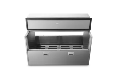 New | in-Stock Atosa New Atosa AMC-5802 58" Forced Air Milk Cooler - Double Access Bottle Coolers Illinois US | Falcon Restaurant Supply #1375598