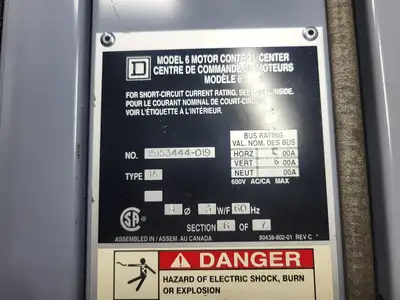USED SQUARE D MODEL 6