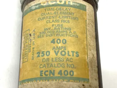 USED ECON TIME-DELAY DUAL ELEMENT FUSE CLASS RK5 250V 400A