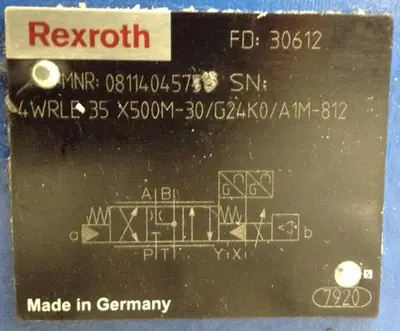 USED REXROTH 4WRLE35X500M-30/G24K0/A1M-812