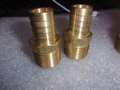 Lot of 9  Mix  Hose brass  Adapters fittings