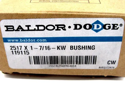 NEW BALDOR DODGE 2517X1-7/16-KW BUSHING TAPER-LOCK 119115 2517X1716KW