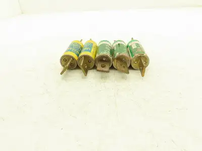 Time Delay Fuse 100A 600VAC Class J Mixed Brand Lot of 5