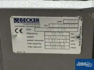 USED Becker Becker Vacuum