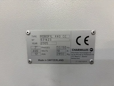 Used 2005 AGIE CHARMILLES ROBOFIL 440CC Wire EDM Wisconsin US | The Equipment Hub #1709278