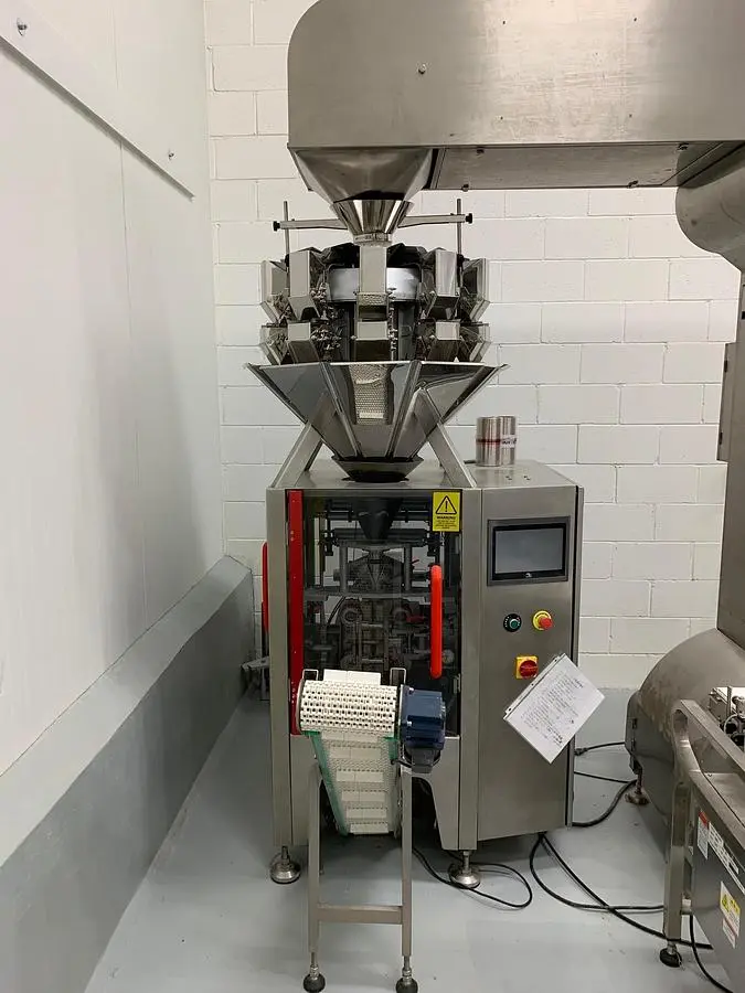 Used Form Fill Seal Packager with 10 Head Rotary Scale