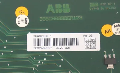 NEW ABB 3HAB2236-1 MEMORY BOARD DSQC-321 , 3BSC980006R123