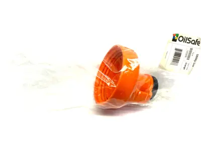 NEW OILSAFE MULTI-PURPOSE STORAGE LID, 48MM OPENING, ORANGE