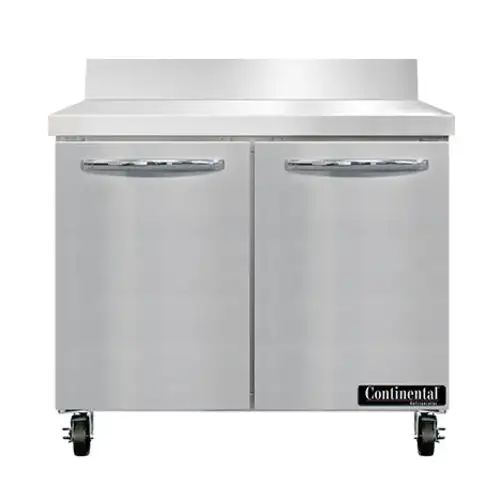 Continental SWF36NBS 36" W Worktop Freezer W/ (2) Sections & (2) Doors, 115v