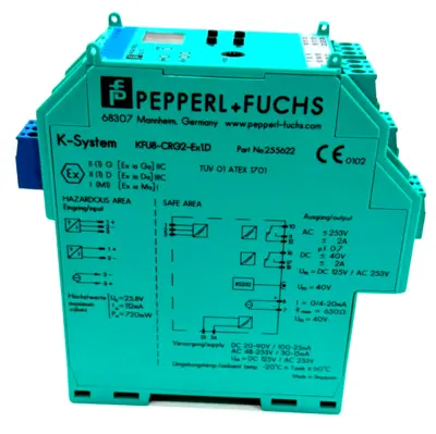 NEW PEPPERL+FUCHS KFU8-CRG2-EX1.D TRANSMITTER POWER SUPPLY 255622 KFU8CRG2EX1D