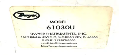 NEW DWYER 61030U PRESSURE GAUGE