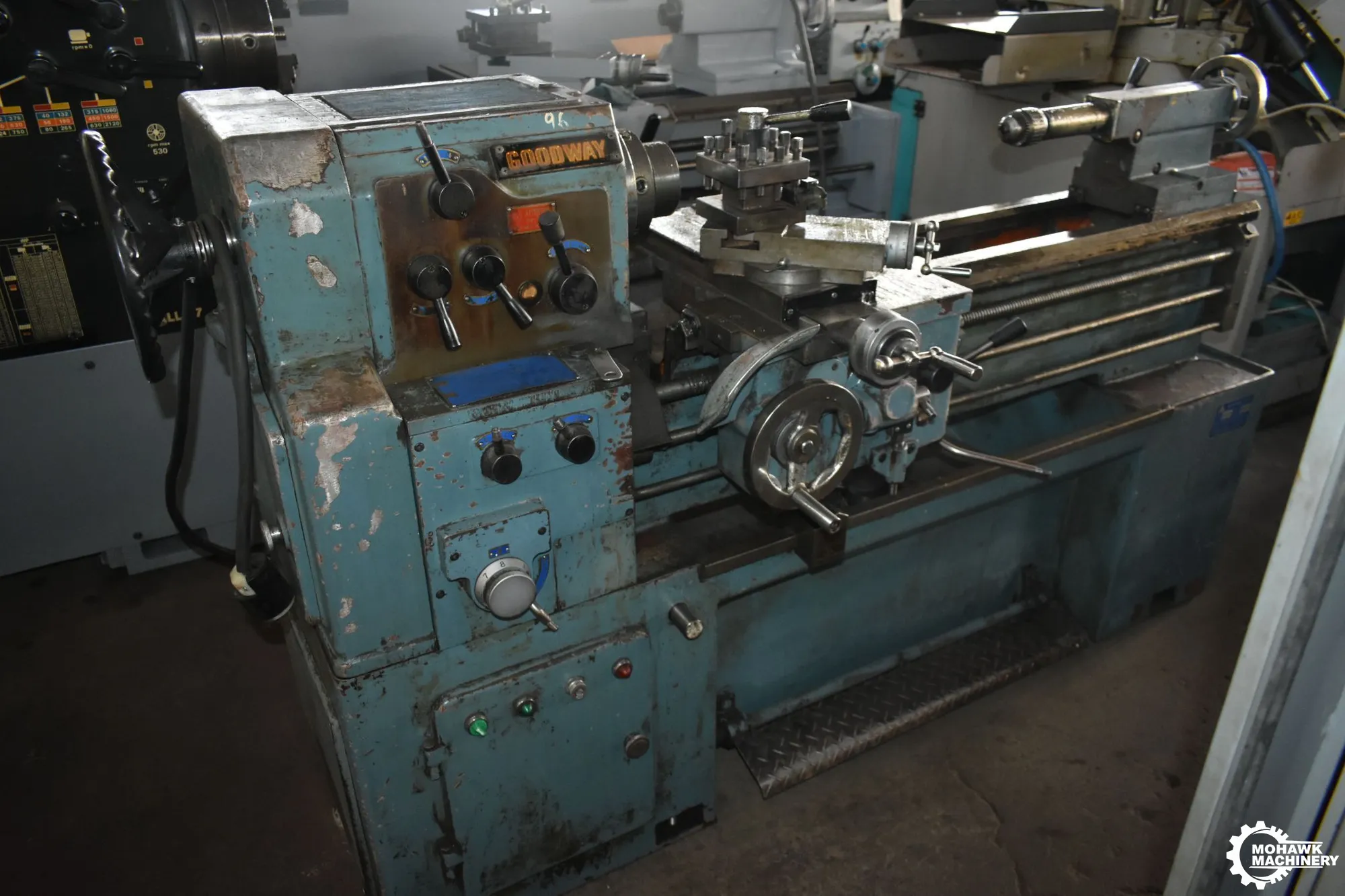 14" x 36" GOODWAY "TML850" ENGINE LATHE w/TAPER ATTACHMENT & INCH/METRIC THREADING