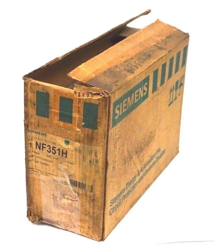 NEW SIEMENS NF351H SAFETY SWITCH ENCLOSURE 30AMP 3POLE 600VAC