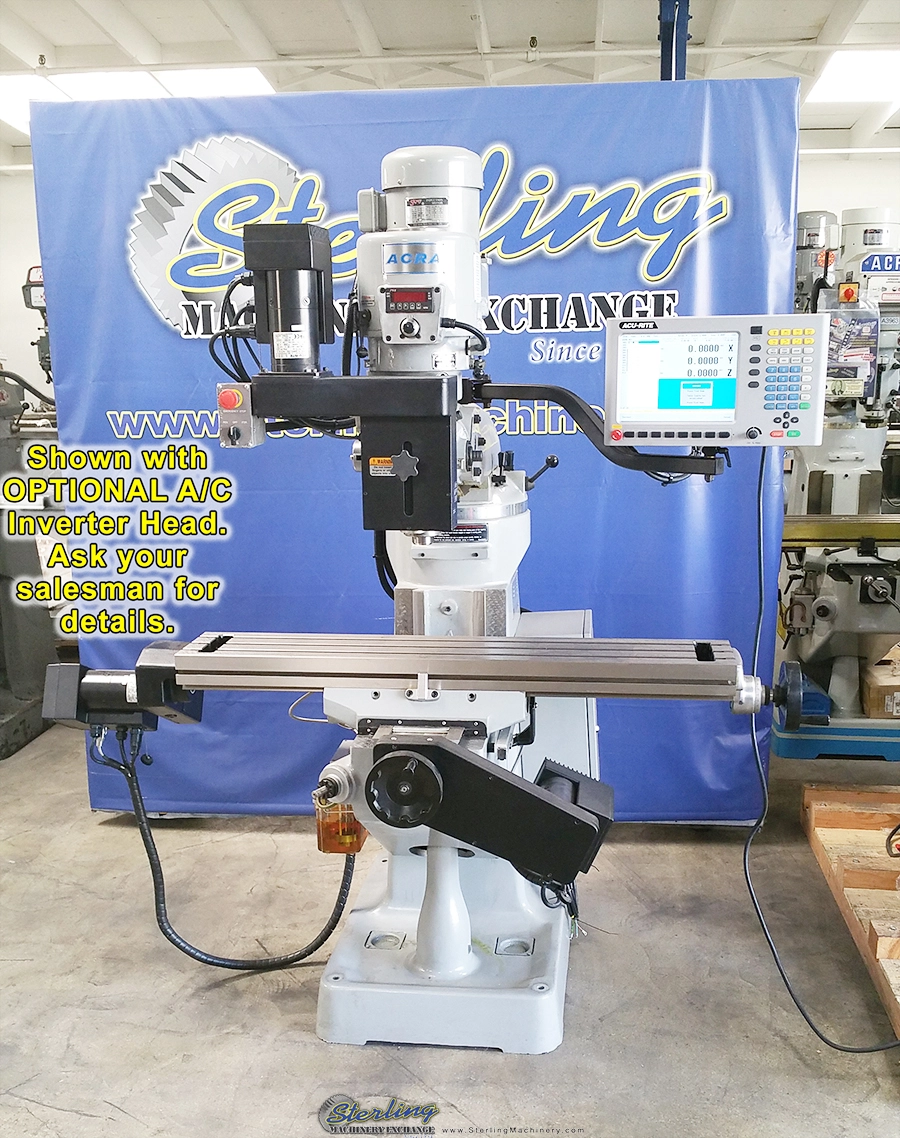New | in-Stock ACRA LCM-50 MILLPWR 3AX Vertical Mills California US | Sterling Machinery Exchange #1466967