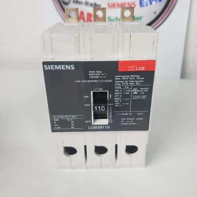 Used Siemens LGB3B110 Miscellaneous Equipment (Electrical & Power) California US | American Industrial Supply Co. #1376990