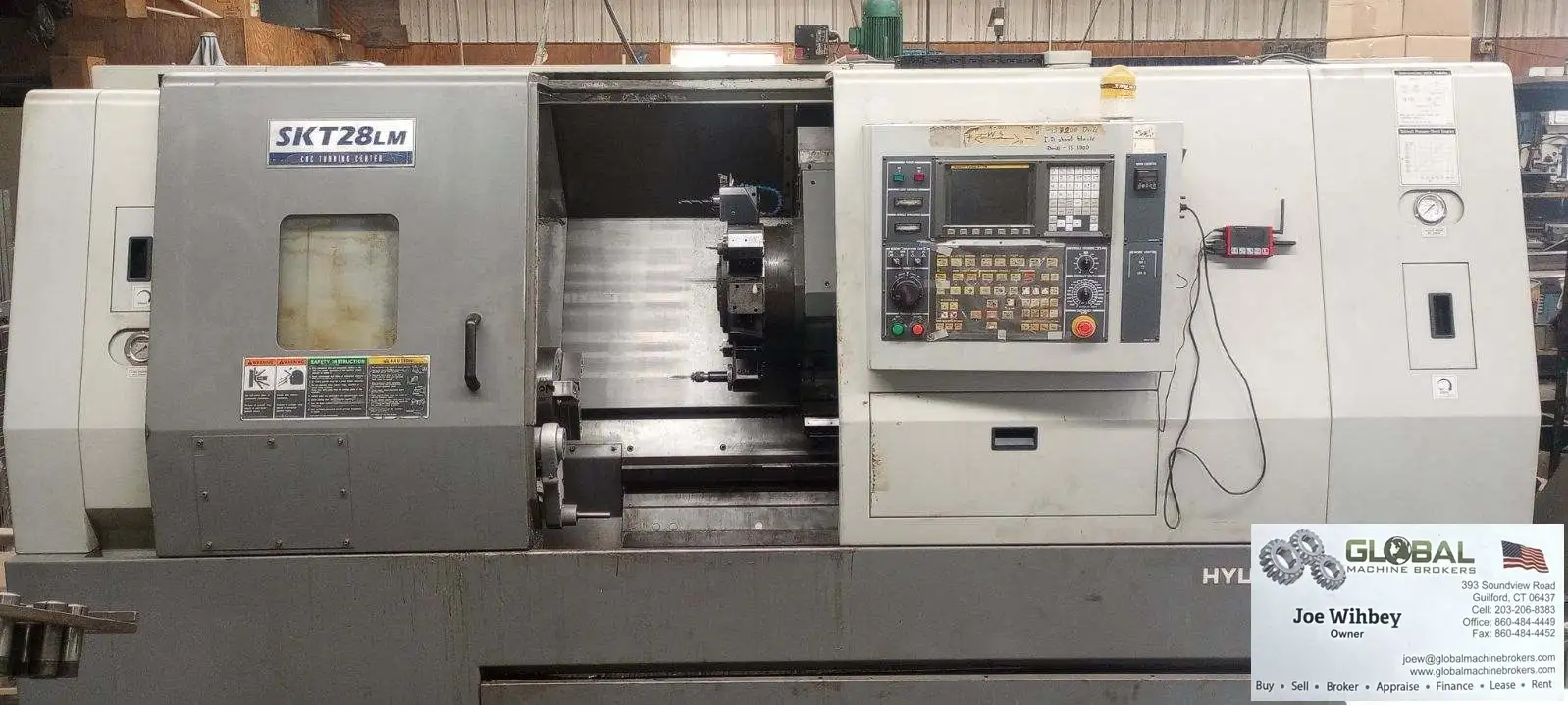 2005 Hyundai Kia SKT-28LM CNC Turning Center CNC Lathe, Funuc OiT