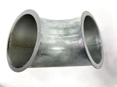 USED JACOB GALVANIZED RIGHT ANGLE PIPE 80MM DIAMETER DN