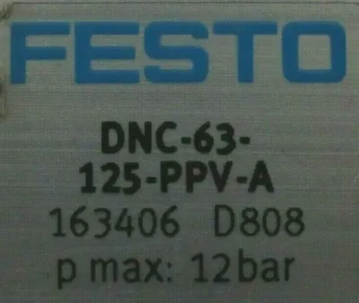 NEW FESTO DNC-63-125-PPV-A CYLINDER 163406 DNC63125PPVA