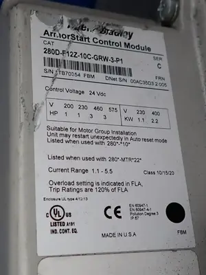 USED ALLEN BRADLEY 280DF12Z10CGRW3P1