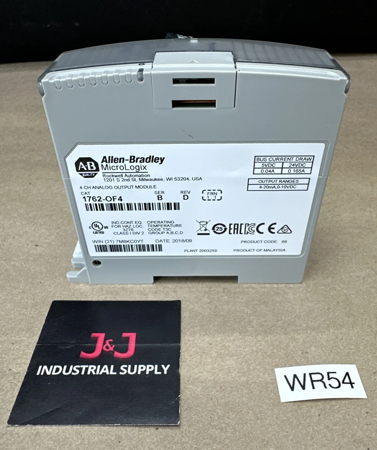 NEW Allen-Bradley 1762-OF4