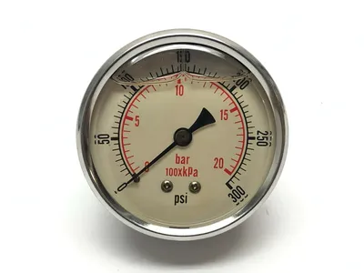 2443 GXB 300 | Pressure Gauge  Glycerin Filled 0-300Psi ASNI-B40.1 - New Other