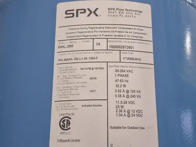 USED SPX FLOW HANKISON HHL-260
