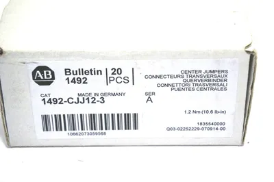 118 NEW ALLEN BRADLEY 1492-CJJ12-3 SER. A JUMPERS 1492CJJ123