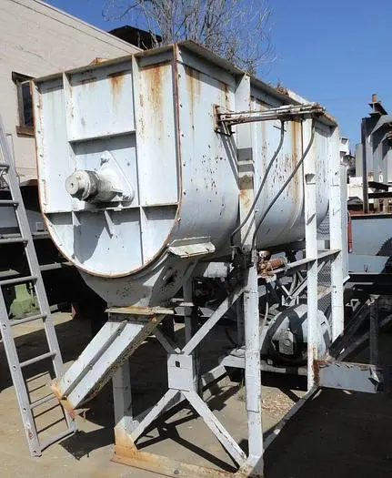 Mixer, Ribbon, 50 CF, Carbon Steel, 25 HP, Double Ribbon #S738431