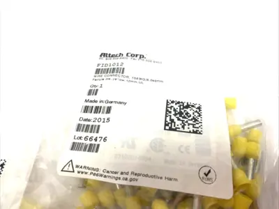 New | in-Stock Altech Insulated Crimp Ferrules 10AWG/6.0sqmm 100-PACK, LOT OF 3 Electrical Fittings Michigan US | Maverick Industrial Sales #1390704