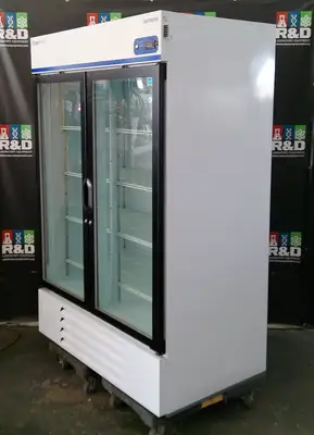 Fisherbrand GTFBG49RPGA Isotemp 4° Refrigerator Glass Double Door, 49Cf, TESTED